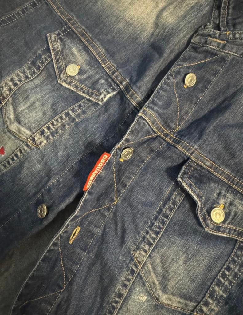 DSQUARED SPIJKER POLO MEN, Ophalen of Verzenden, Zo goed als nieuw, Blauw, W30 - W32 (confectie 38/40)