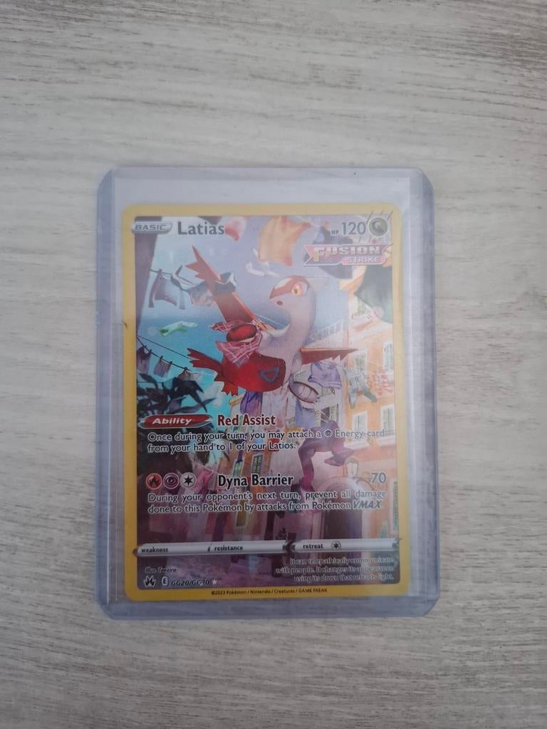 Zeldzame Latias full art glimmende pokemon kaart, Ophalen of Verzenden, Nieuw, Losse kaart, Foil