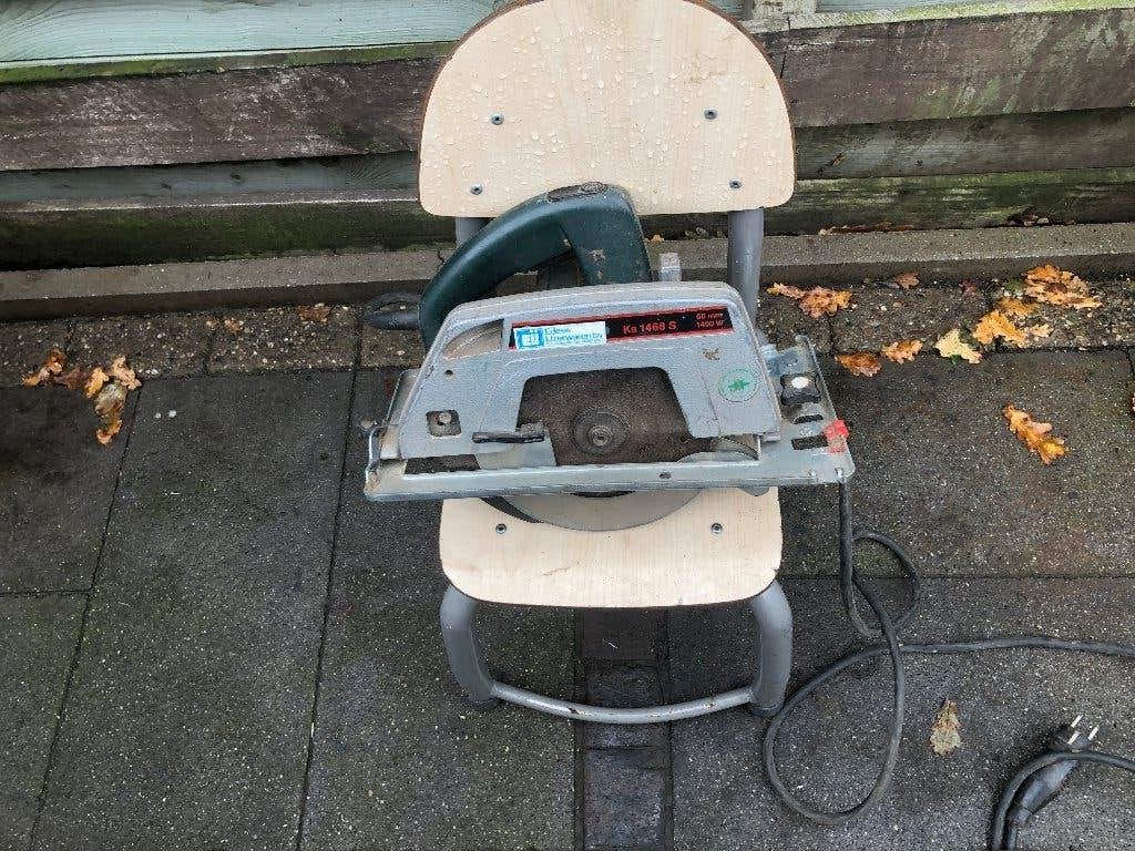 tk:Metabo KS 1460 S Handcirkelzaag 1400 W, Gebruikt, Cirkelzaag, Ophalen of Verzenden, 30 tot 70 mm