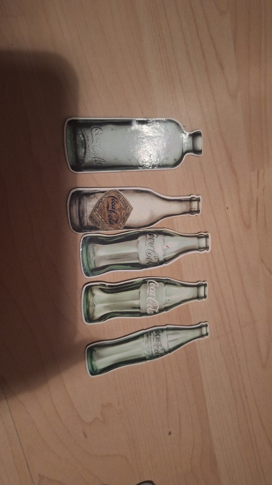 Coca-Cola magneetjes - Vintage flesjes design, Ophalen, Gebruikt