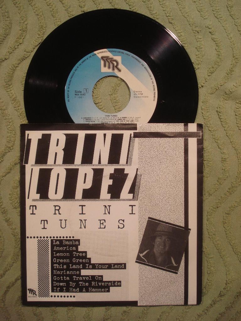 Trini Lopez 7" Vinyl Single: ‘Trini tunes’ (Nederland), Ophalen of Verzenden, Zo goed als nieuw, Pop