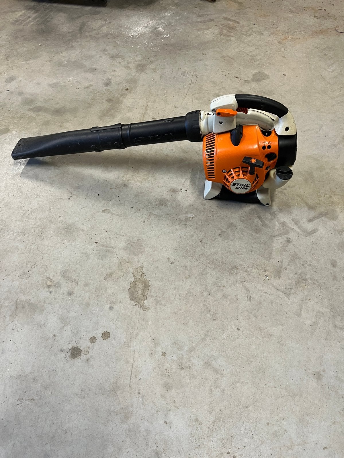 Stihl SH86 bladblazer, Ophalen of Verzenden, Gebruikt, Benzine, Handgedragen