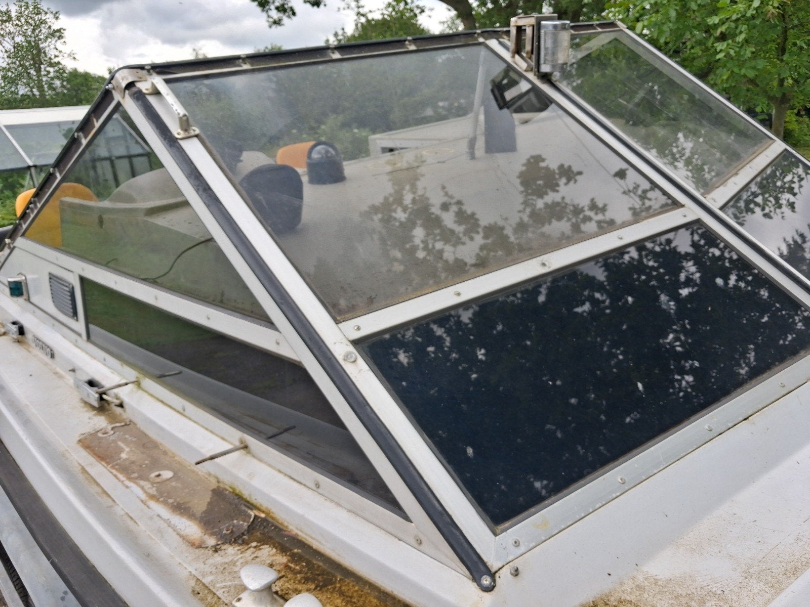 Bootraam glas in aluminium, Watersport en Boten, Ophalen of Verzenden
