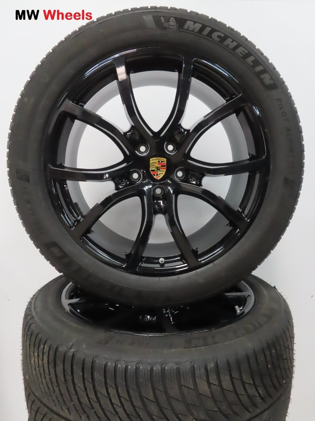 Porsche Cayenne coupe 21 inch velgen 2024 winterbanden, -, 285 mm, -, Banden en Velgen