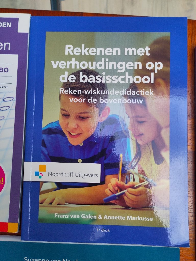 Studieboek PABO: Rekenen met verhoudingen op de basisschool, Zo goed als nieuw, Noordhoff Uitgevers, Alpha, HBO