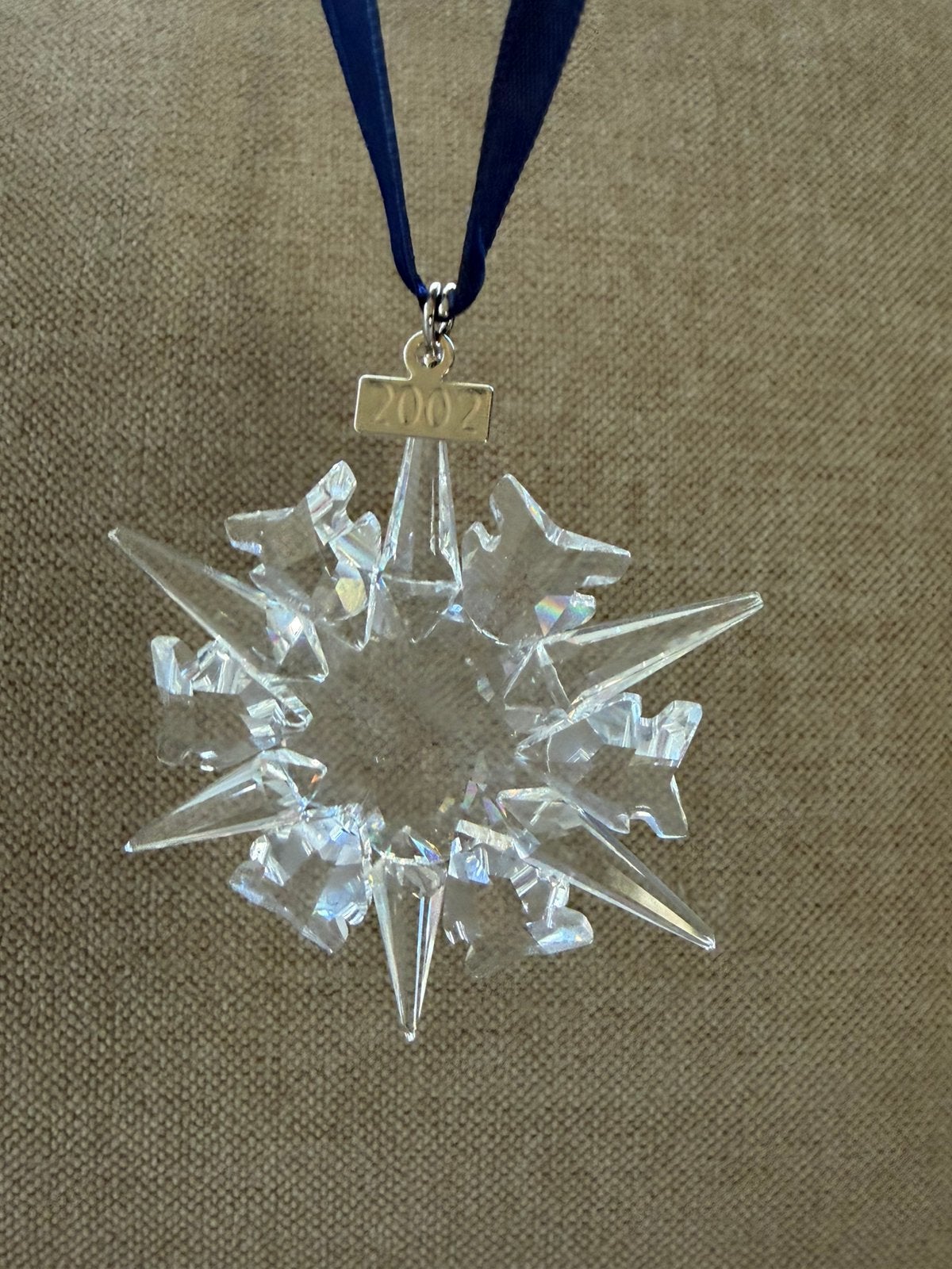 Swarovski 2002 | snowflake | kerstster | kersthanger, Ophalen of Verzenden, Zo goed als nieuw, Figuurtje