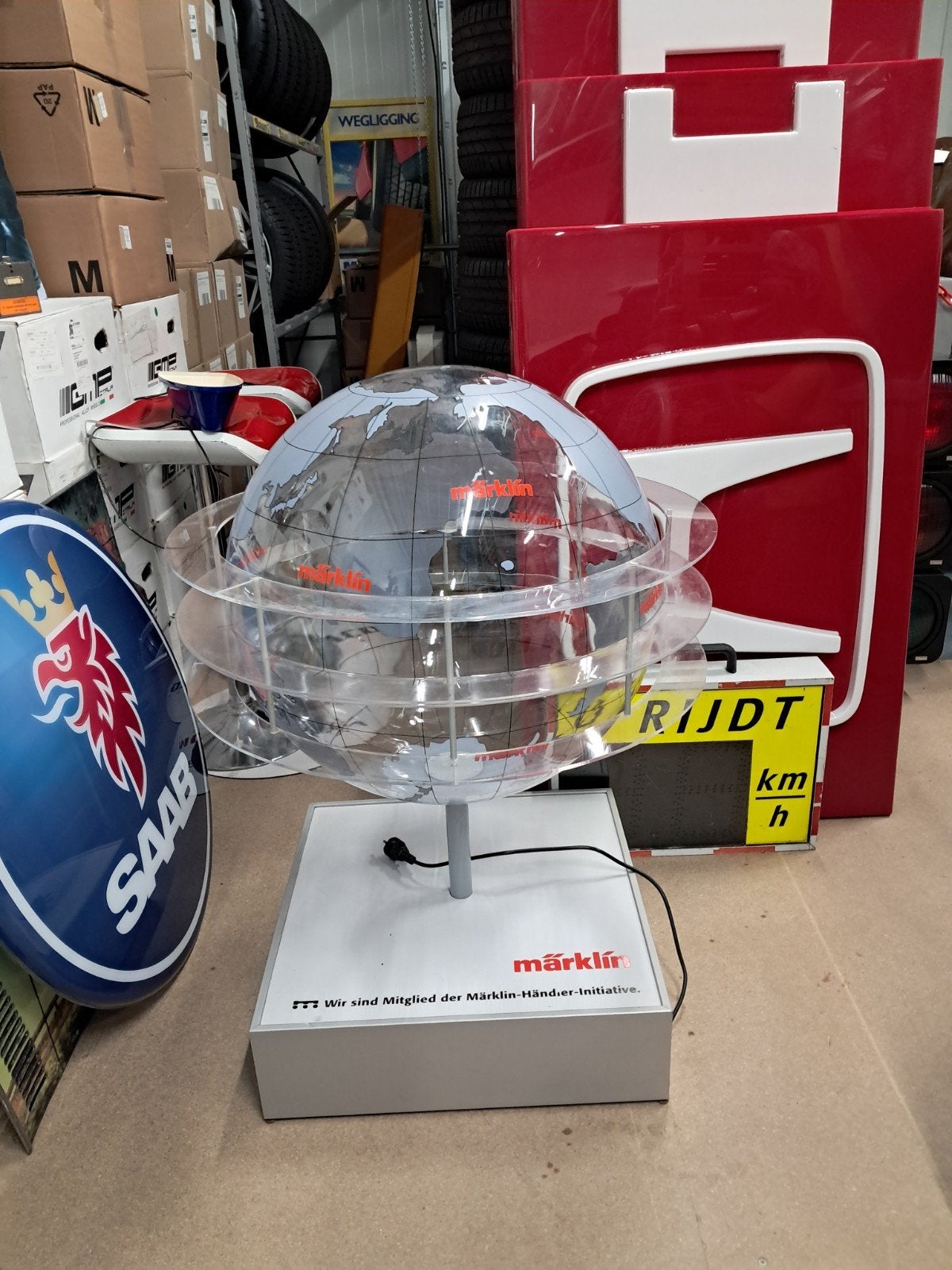Unieke grote Märklin reclame globe Display voor verzamelaar, Ophalen, Eu, Gebruikt, Eu