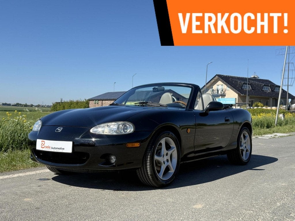 Mazda MX-5 1.6i NB-FL Memories II / Rijklaar! / Nwe APK+ Dis, Auto's, Mazda, Achterwielaandrijving, Beige, 4 cilinders, Zwart