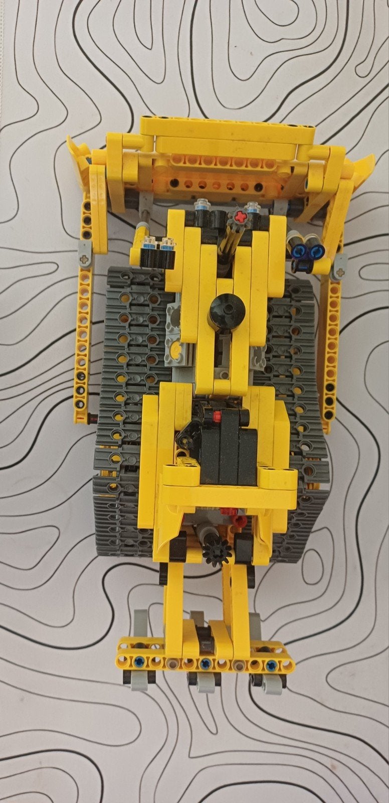 Lego Technic Bulldozer (geel), Ophalen of Verzenden, Gebruikt, Overige merken