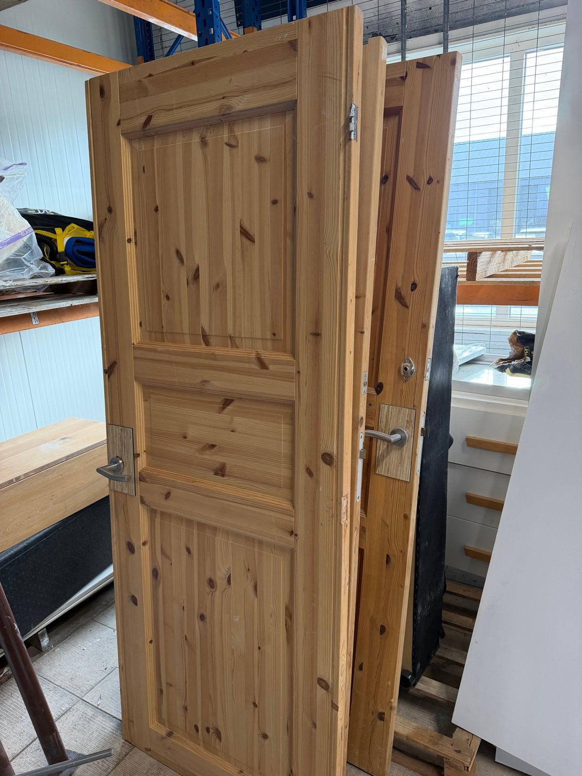 4 Massief Grenen Houten Paneeldeuren – Mooie Kwaliteit, Gebruikt, Minder dan 80 cm, Binnendeur, Minder dan 200 cm