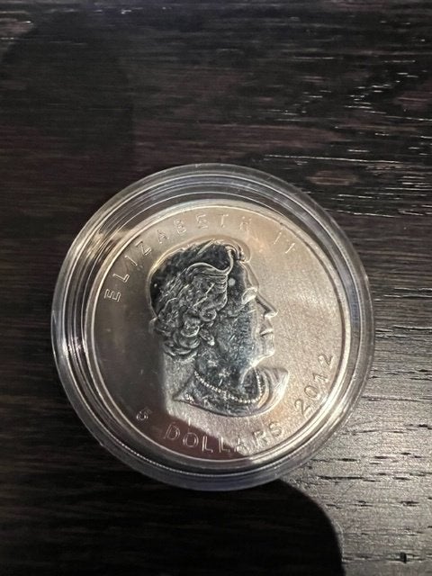 zilver 1 ounce Canada Maple Leaf 2012 in capsule, Ophalen of Verzenden, Zilver