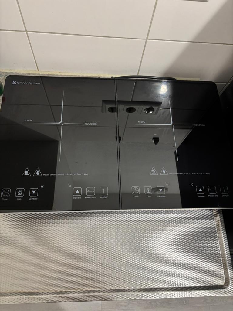 Kitchenbrothers Inductie kookplaat, Witgoed en Apparatuur, Kookplaten, Ophalen, 3 kookzones of minder, Zo goed als nieuw, Energieklasse A of zuiniger