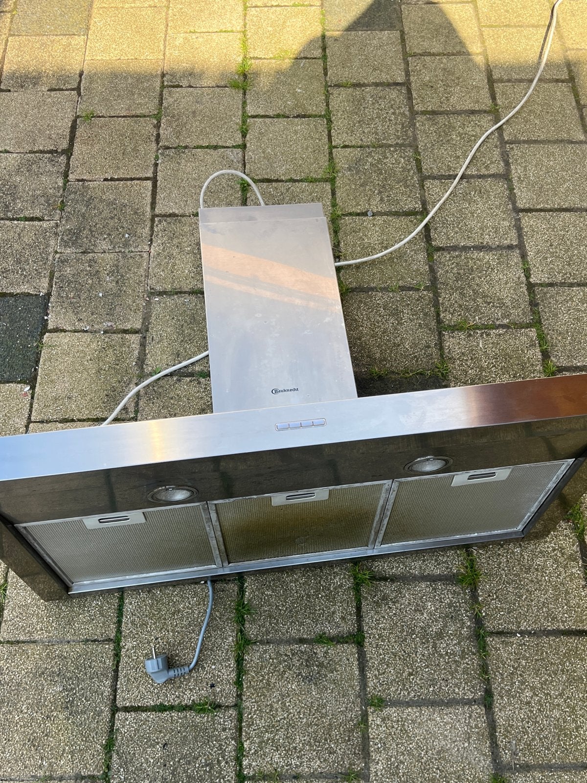 Bauknecht afzuigkap RVS, Witgoed en Apparatuur, Afzuigkappen, Gebruikt, Inbouw, Onderbouw afzuigkap, Ophalen