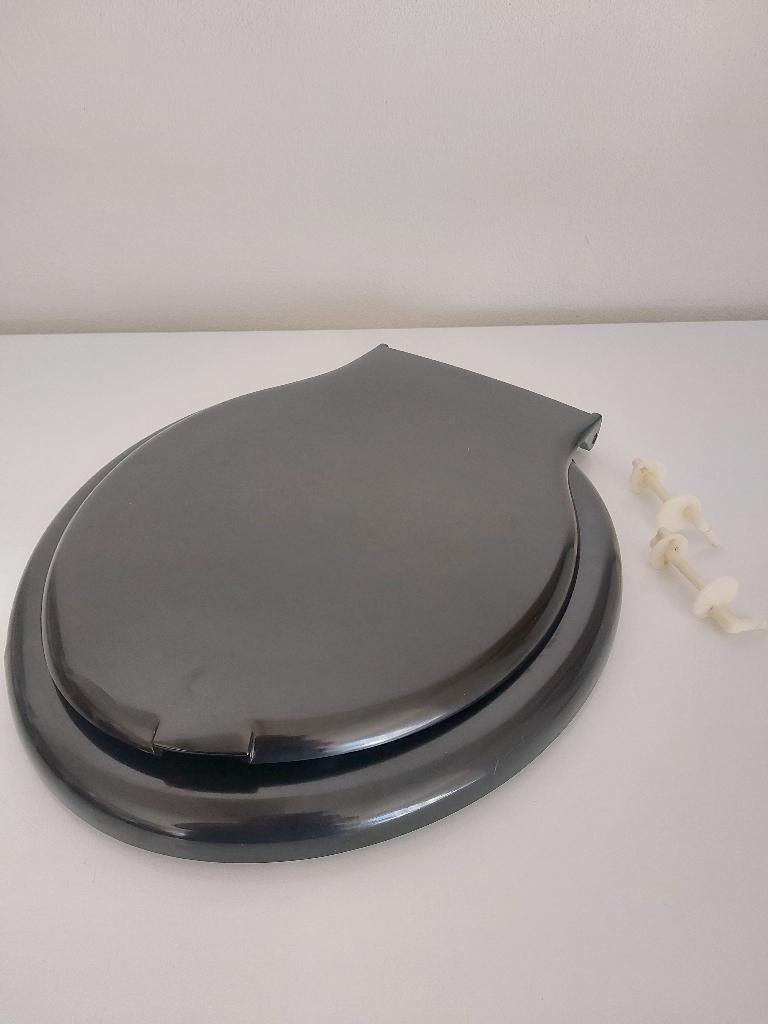 Toilet bril vintage, Huis en Inrichting, Ophalen of Verzenden, Gebruikt, Zwart
