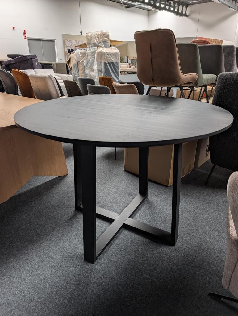 Nieuwe Brooklyn Bartafel - Rond 130cm, Overige houtsoorten, Rond, Nieuw, Ophalen of Verzenden