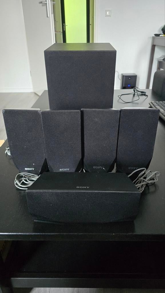 6 delige Sony surround set, Ophalen, Gebruikt, 5.1-systeem, Sony