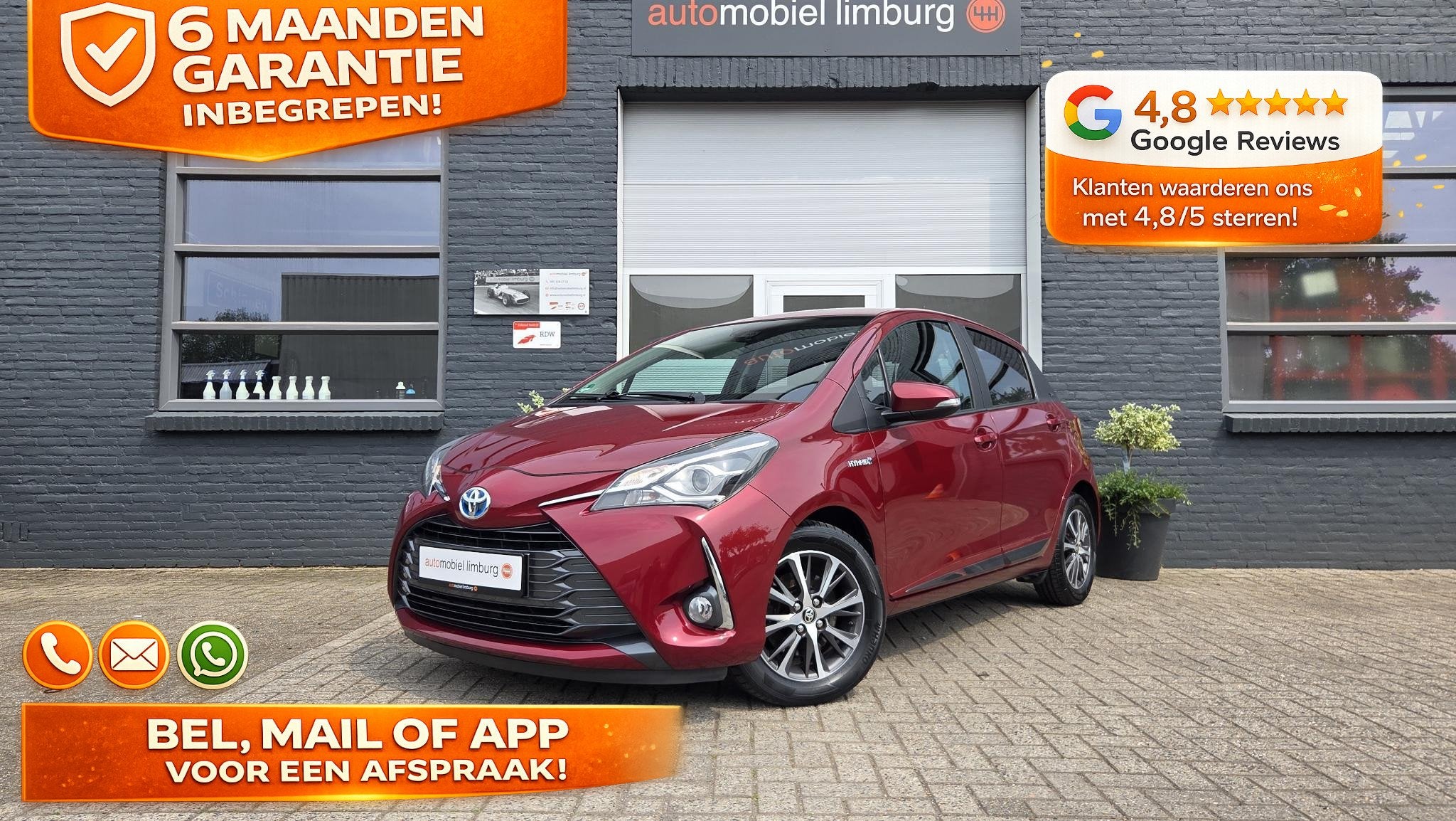 Toyota Yaris 1.5 Hybrid Y20 | BLUETOOTH | DEALER ONDERHOUDEN, Gebruikt, Euro 6, 4 cilinders, Automatische klimaatregeling