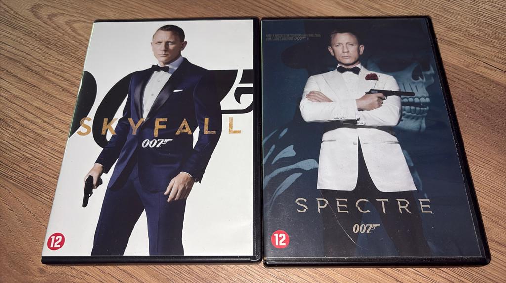 Skyfall en Spectre met Daniel Craig als James Bond., Cd's en Dvd's, Dvd's | Actie, Vanaf 12 jaar, Ophalen of Verzenden, Zo goed als nieuw