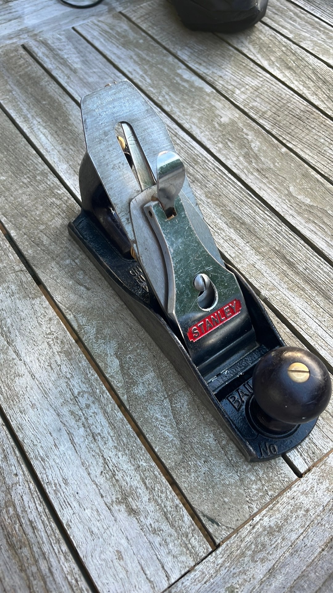 Vintage Stanley Bailey No.4 Handschaaf Made in England 19, Verzenden, Gebruikt, Overige typen, Stanley
