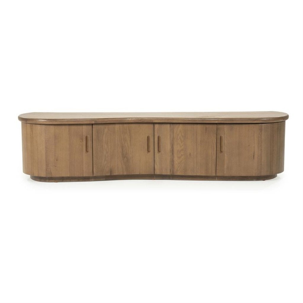 Eleonora tv-meubel Josh 180 cm eiken bruin - NIEUW, Ophalen, 150 tot 200 cm, Eikenhout, Nieuw