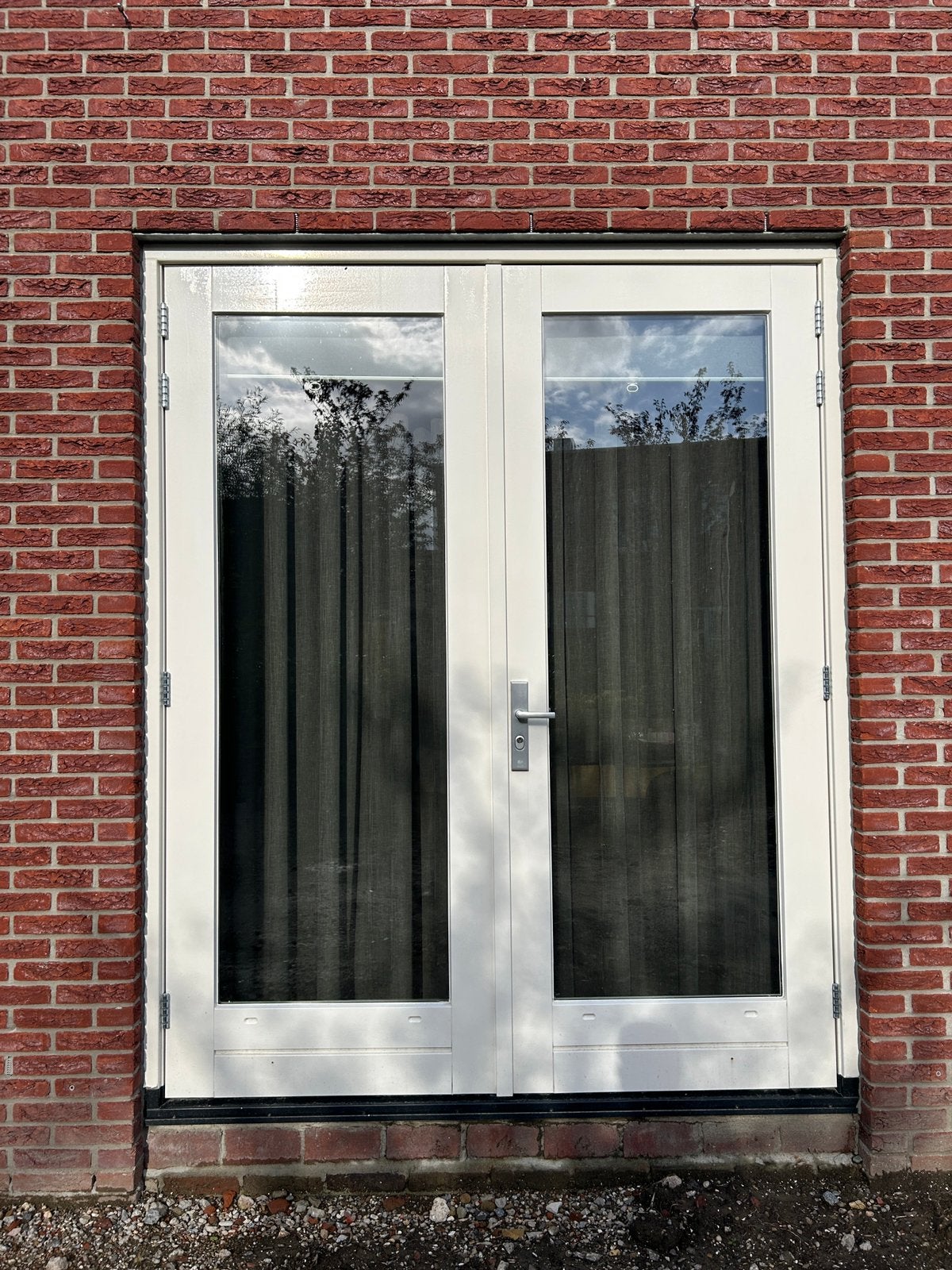 Dubbele buitendeur 244 x 198 cm  – 3-puntssluiting – SKG, Ophalen, Vouwdeur, Hout, 120 cm of meer