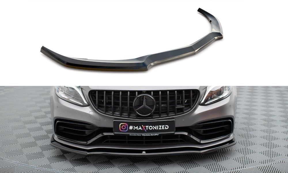 Voorlip sideskirt diffuser Mercedes AMG C63 W205 S205 18-21, Ophalen of Verzenden