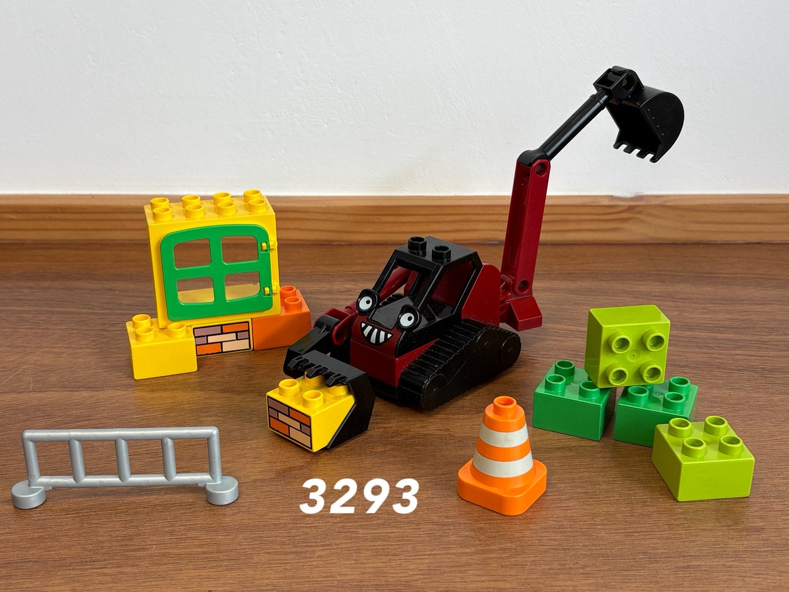 Duplo bob de bouwer Benny’s graafmachine 3293 (compleey) 1, Ophalen of Verzenden, Zo goed als nieuw, Complete set, Duplo