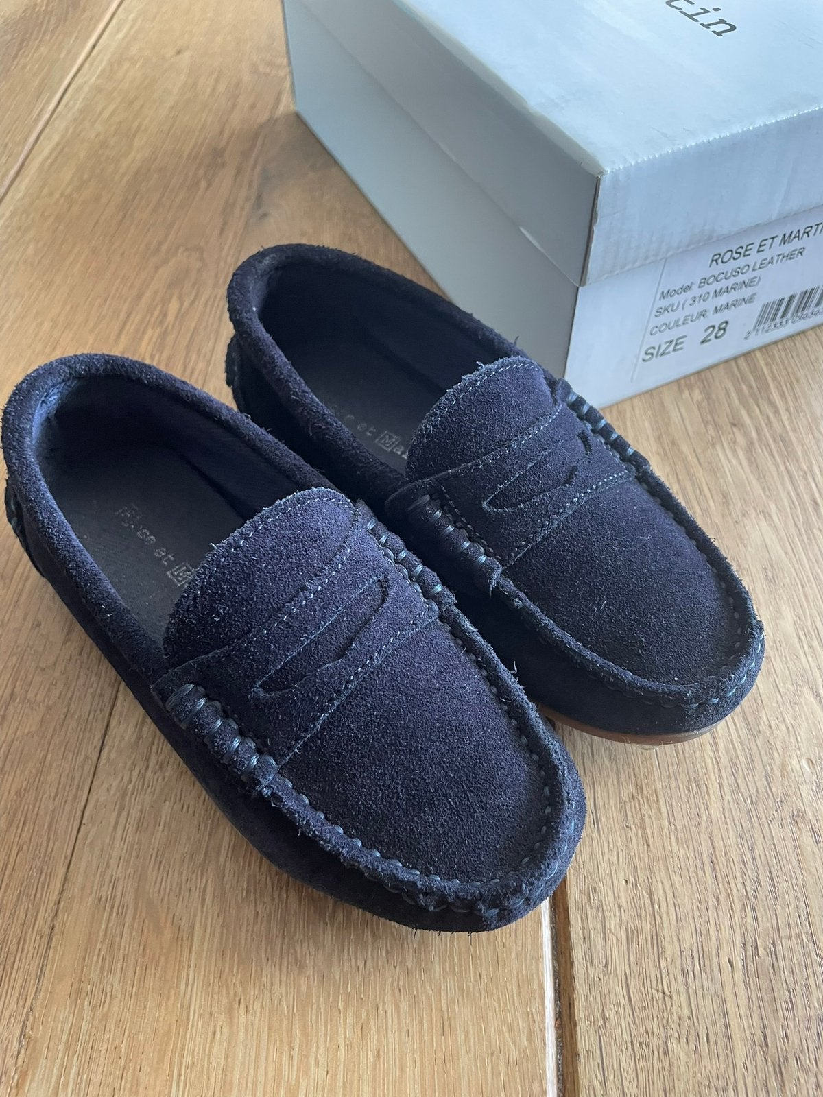 Donkerblauwe loafers rose et martin, maat 28., Jongen of Meisje, Schoenen, Ophalen of Verzenden, Zo goed als nieuw