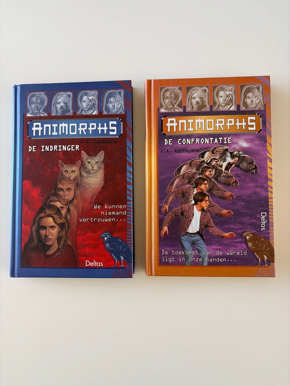 Animorphs boeken: De Indringer & De Confrontatie (K.A. Apple, Boeken, Ophalen, Gelezen
