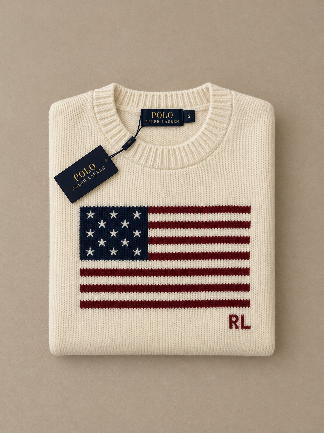Ralph lauren sweater met prijskaartje, Ophalen of Verzenden, Zo goed als nieuw, Maat 46 (S) of kleiner, Beige