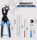 Gaatjes tang riem - leergereedschap, gaatjesmaker, Ophalen of Verzenden, Nieuw, Overige typen