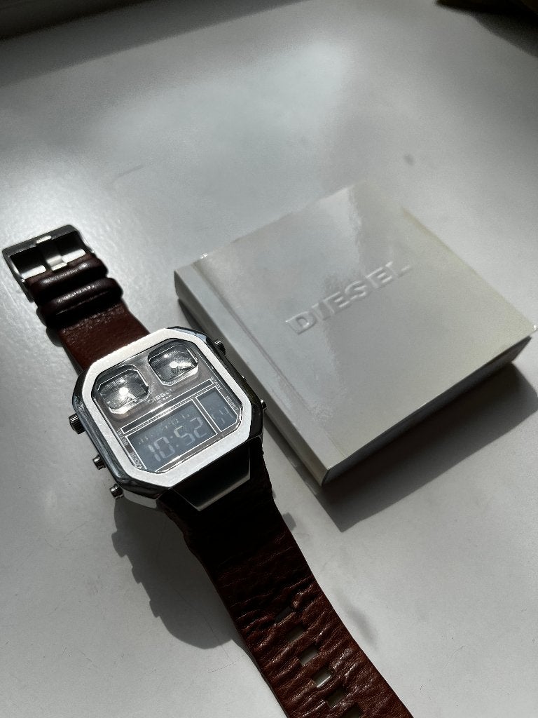 DIESEL horloge DZ-7064, Overige merken, Verzenden, Polshorloge, Leer