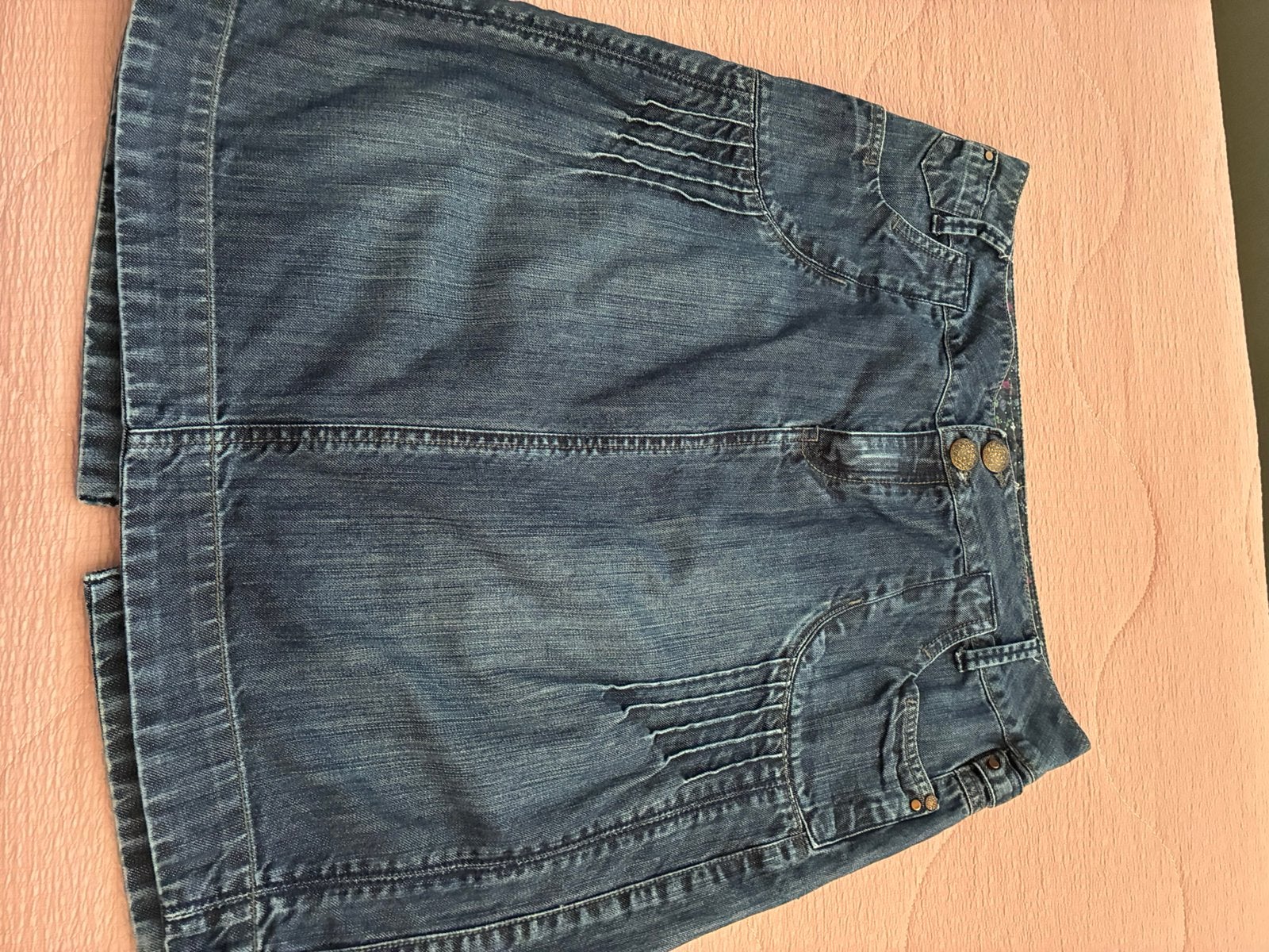 Mooie spijkerrok, Ophalen of Verzenden, Zo goed als nieuw, Maat 42/44 (L), Blauw