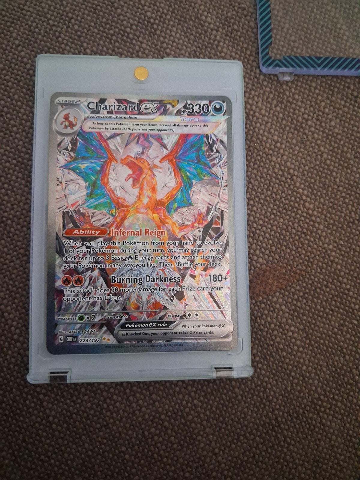 Pokémon Charizard ex 223/197 Obsidian Flames Tera, Ophalen of Verzenden