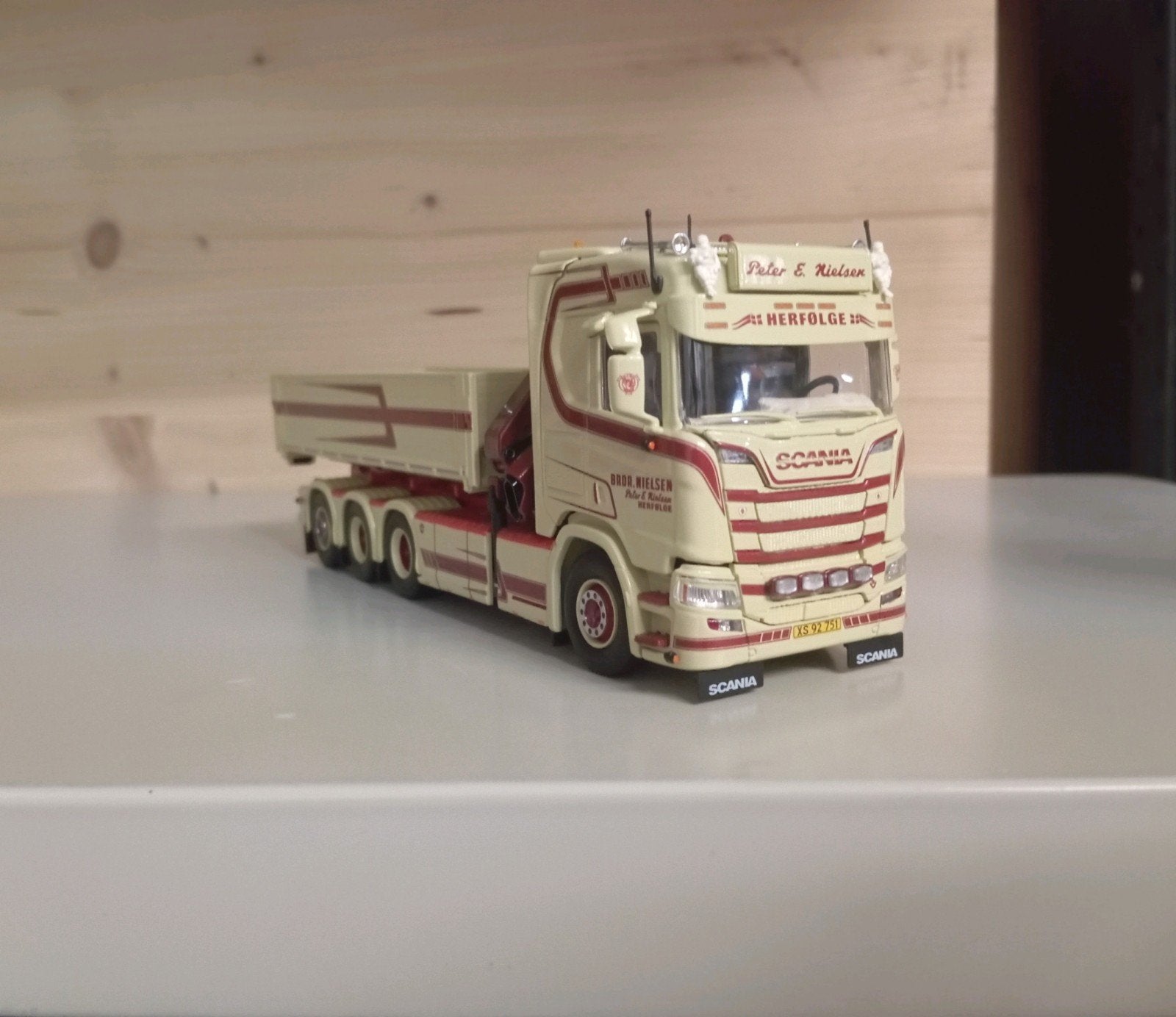 Scania R Peter E. Nielsen Tekno, Hobby en Vrije tijd, Ophalen of Verzenden, Nieuw, Bus of Vrachtwagen, Tekno