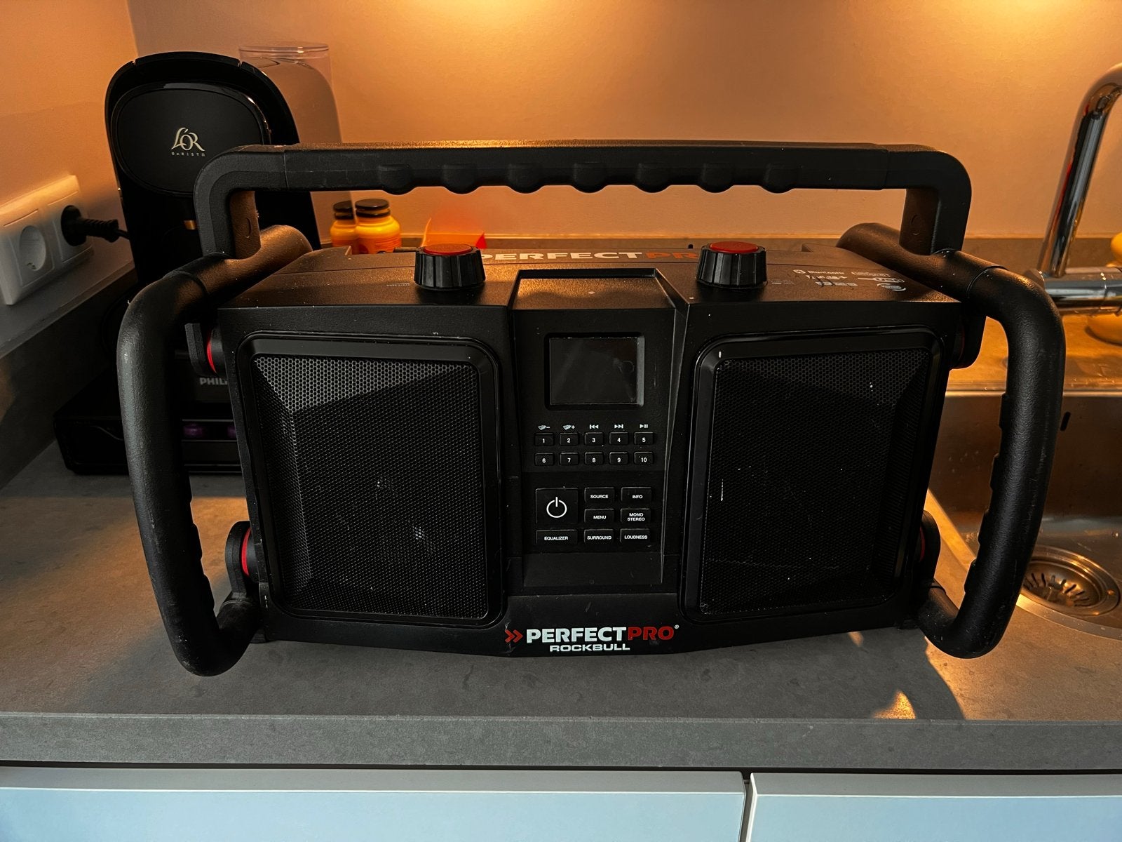 PerfectPro Rockbull bouwradio met Bluetooth en USB, Ophalen, Gebruikt, Bouwradio