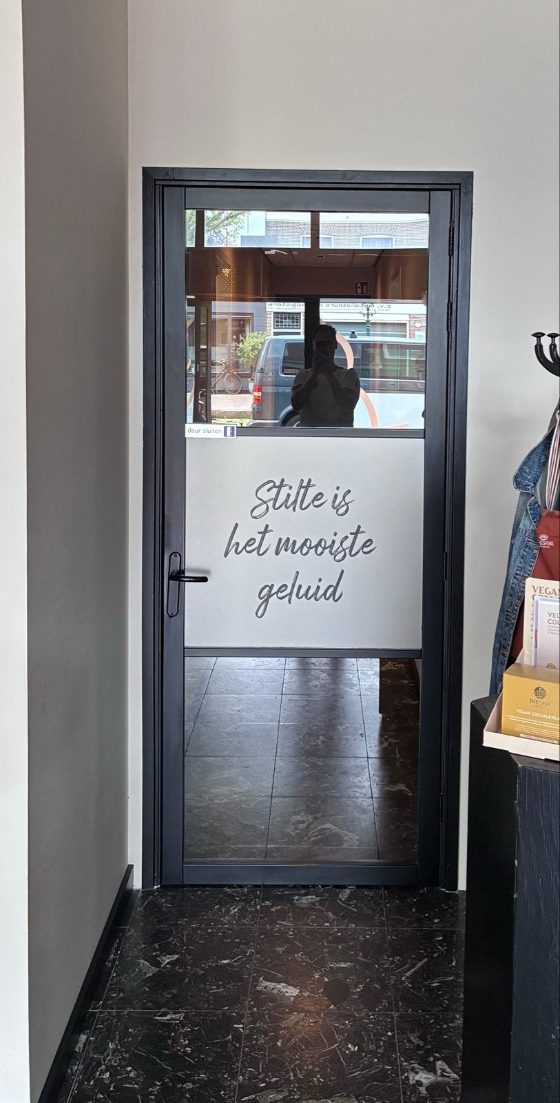 Zwarte binnendeur met glas 231,5 x 93 cm, Doe-het-zelf en Verbouw, Ophalen, 80 tot 100 cm, 215 cm of meer, Binnendeur