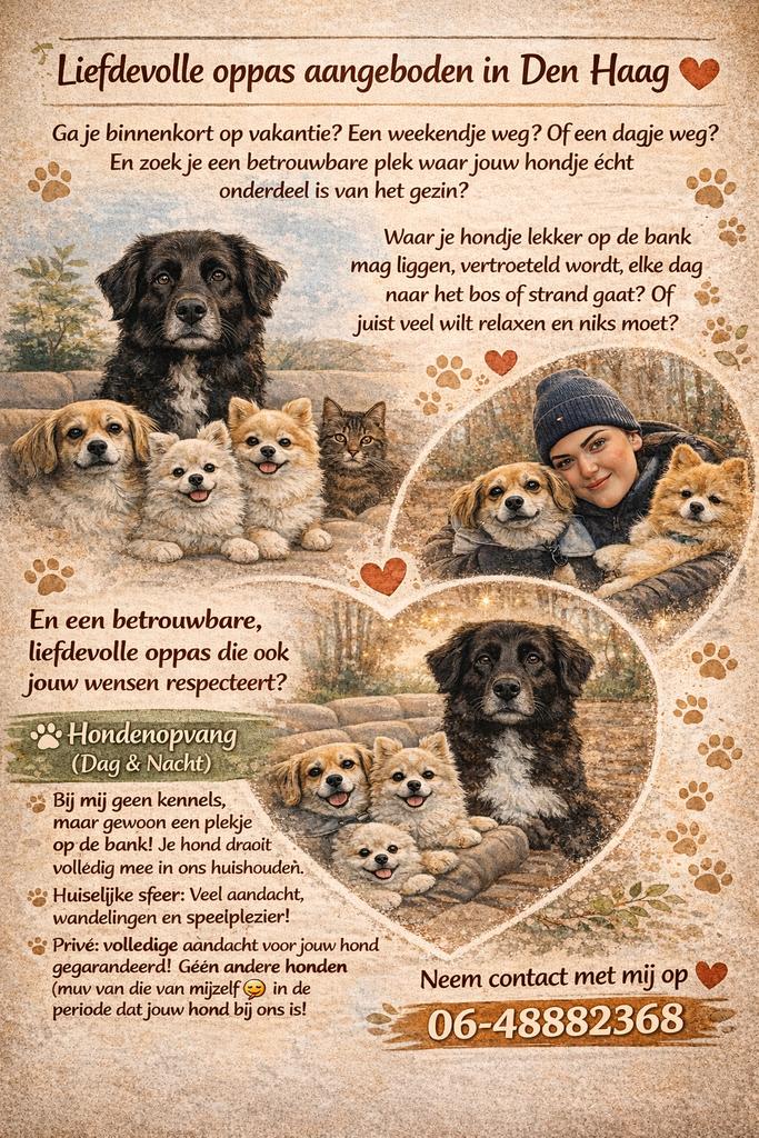 Honden opvang, honden oppas Den Haag huiselijke sfeer, Ophalen