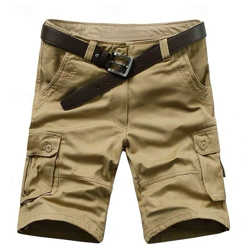 Heren Cargo shorts maat 29 - comfortabele korte broek, Onbekend, Beige, Nieuw, Overige maten