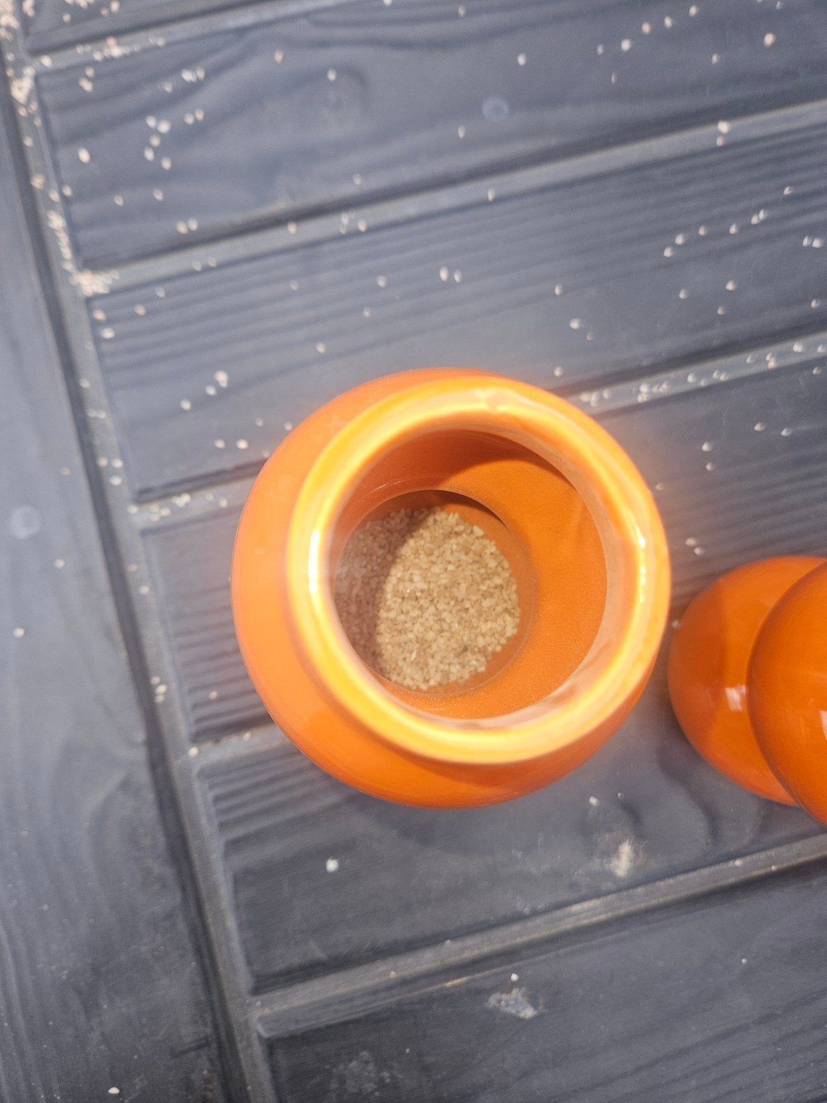 Set van 2 oranje 'Mandy' vazen - 18 cm hoog, Ophalen of Verzenden