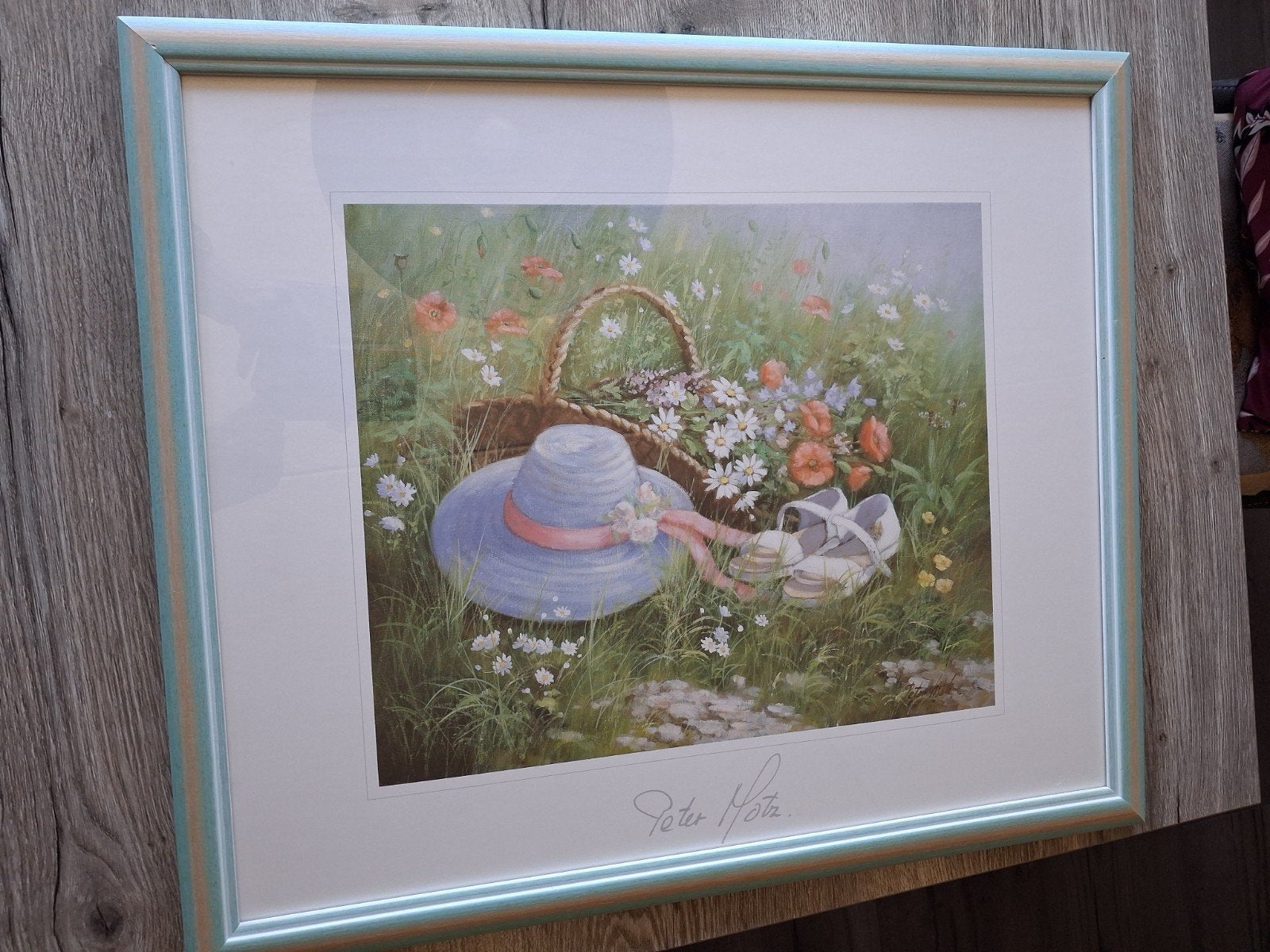 Gratis af te halen: ingelijste print - Zomerse decoratie, Ophalen, 50 – 75, Gebruikt, Print
