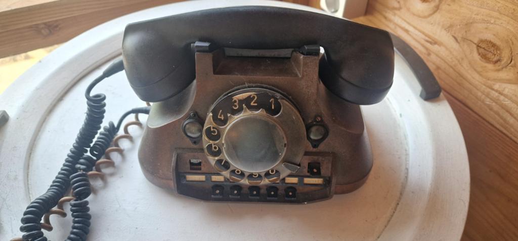 Vintage draaischijf telefoon - Decoratief object, Ophalen of Verzenden
