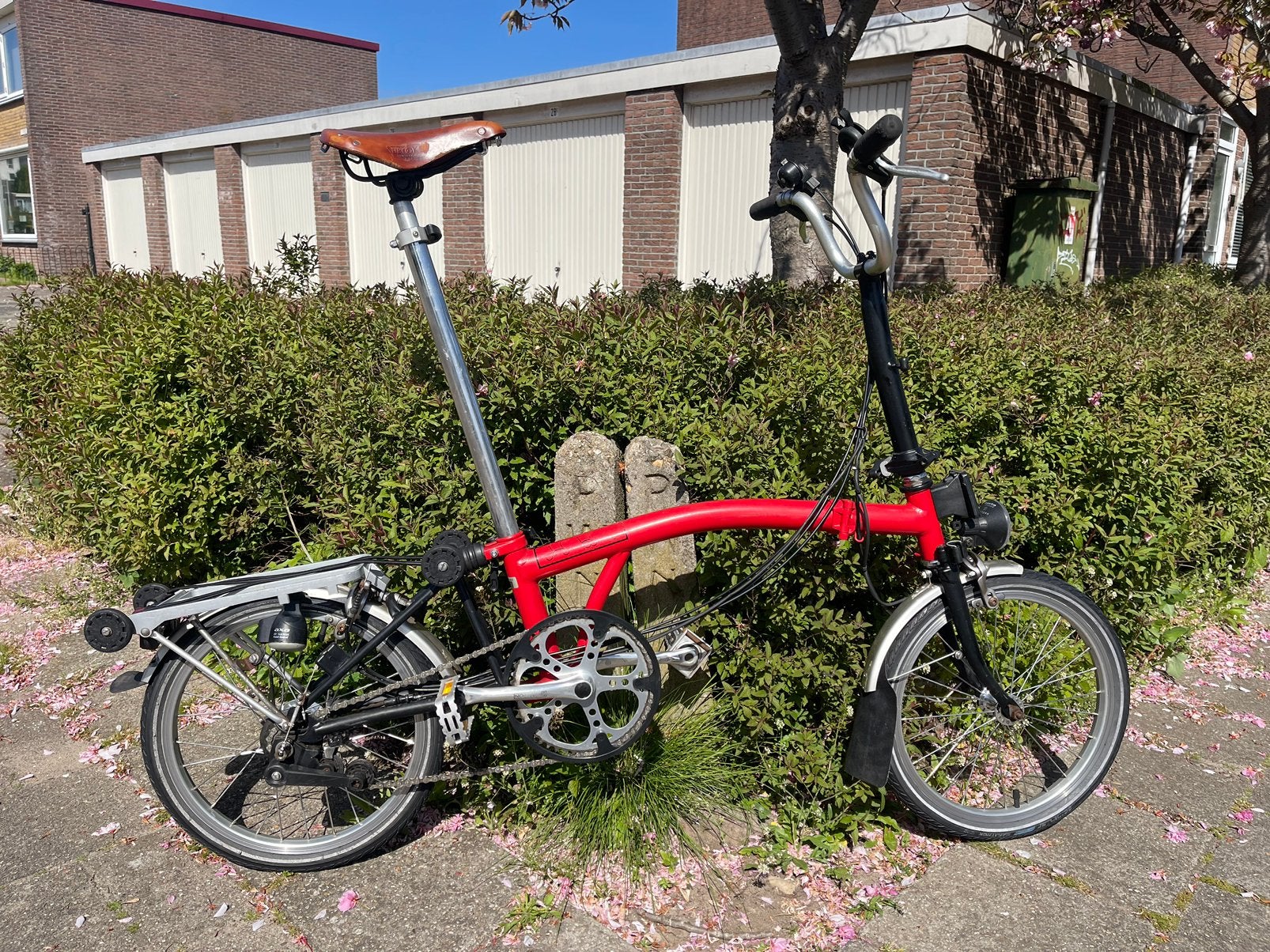 Brompton vouwfiets aangeboden!, Ophalen, Gebruikt, Brompton, 16 tot 18 inch