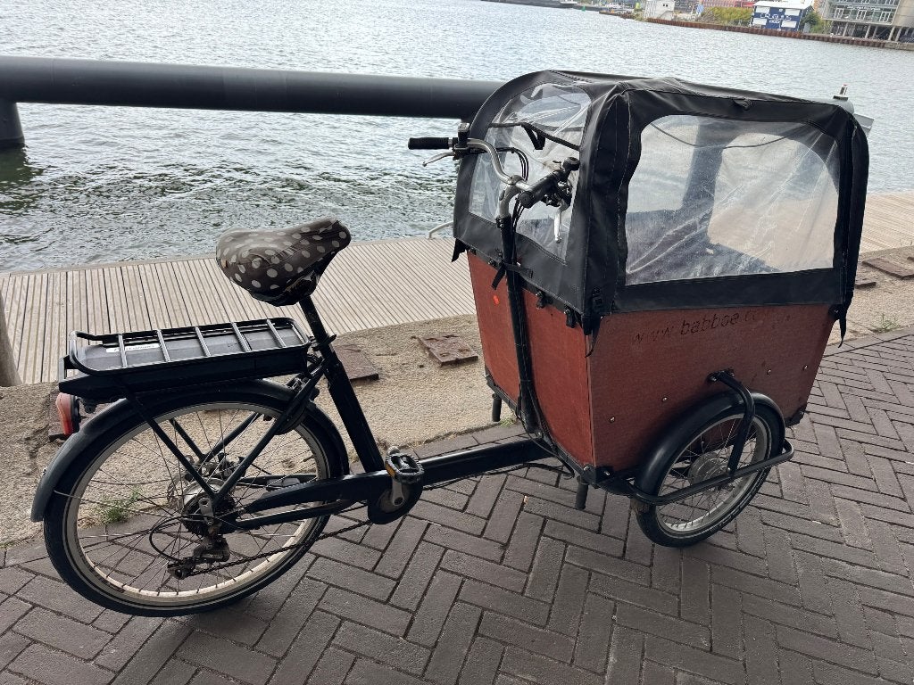Babboe Big Elektrische Bakfiets - 7 Versnellingen, 4 kinderen of meer, Gebruikt, Elektrisch, Schijfrem