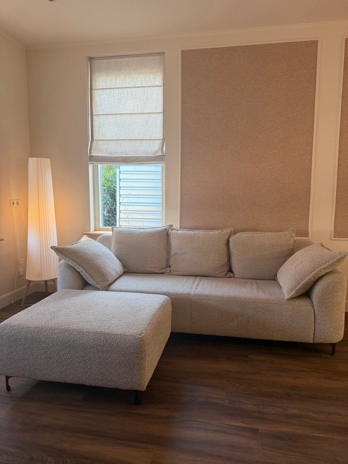 Zo goed als nieuwe bank en loveseat - geen huisdieren/vlekke, Ophalen, 75 tot 100 cm, Zo goed als nieuw, Rechte bank