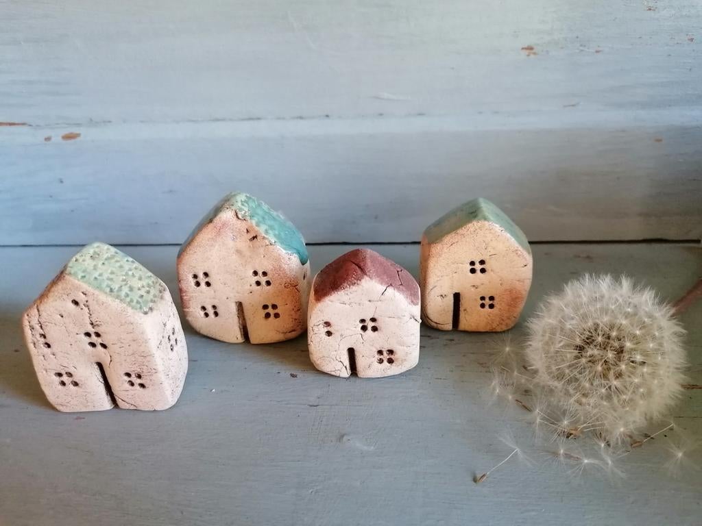 Huisjes handgemaakt keramiek, Huis en Inrichting, Ophalen of Verzenden, Nieuw