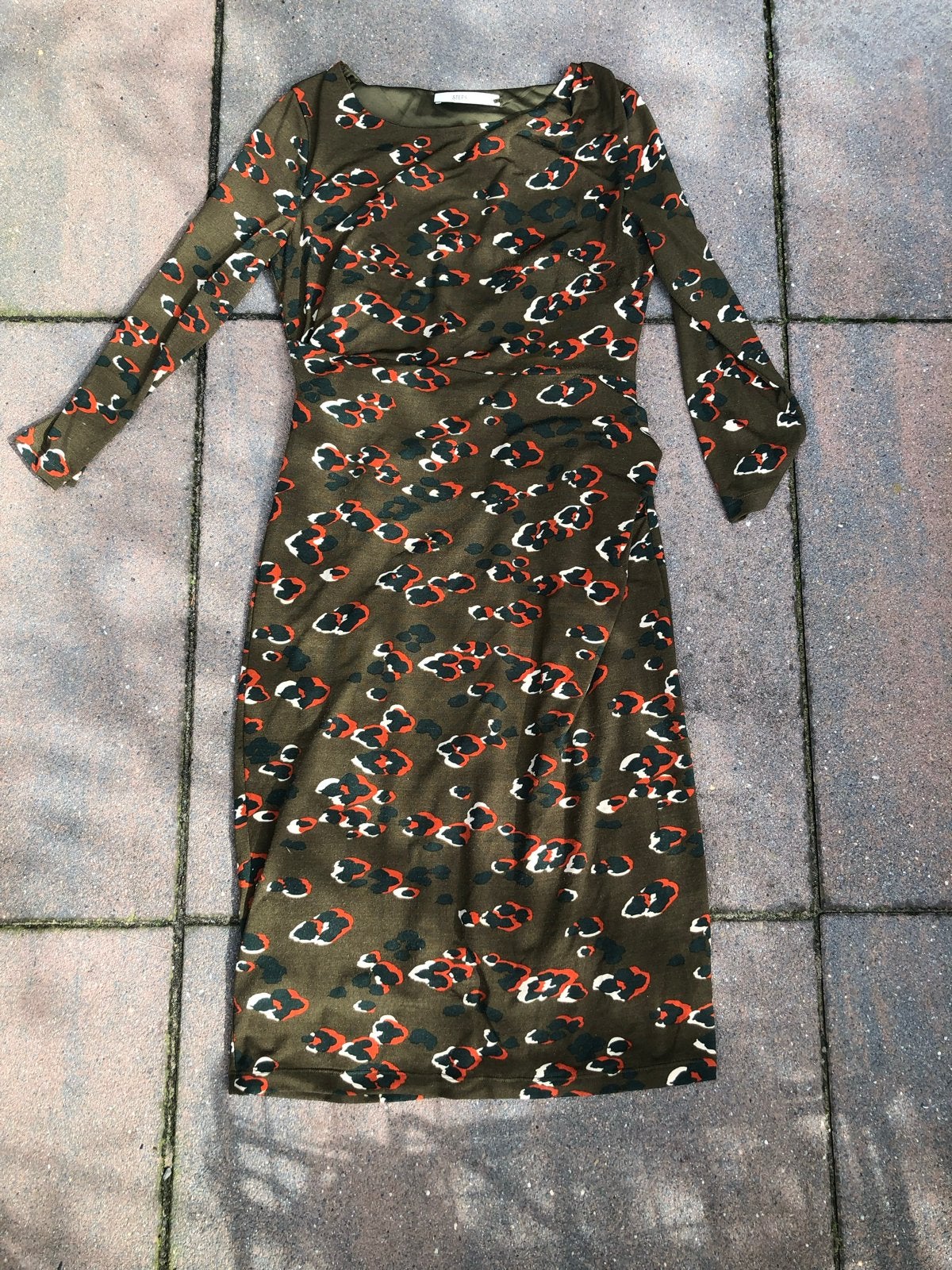 Steps Jurk met print - Maat M, Maat 38/40 (M), Ophalen of Verzenden, Zo goed als nieuw, Onder de knie