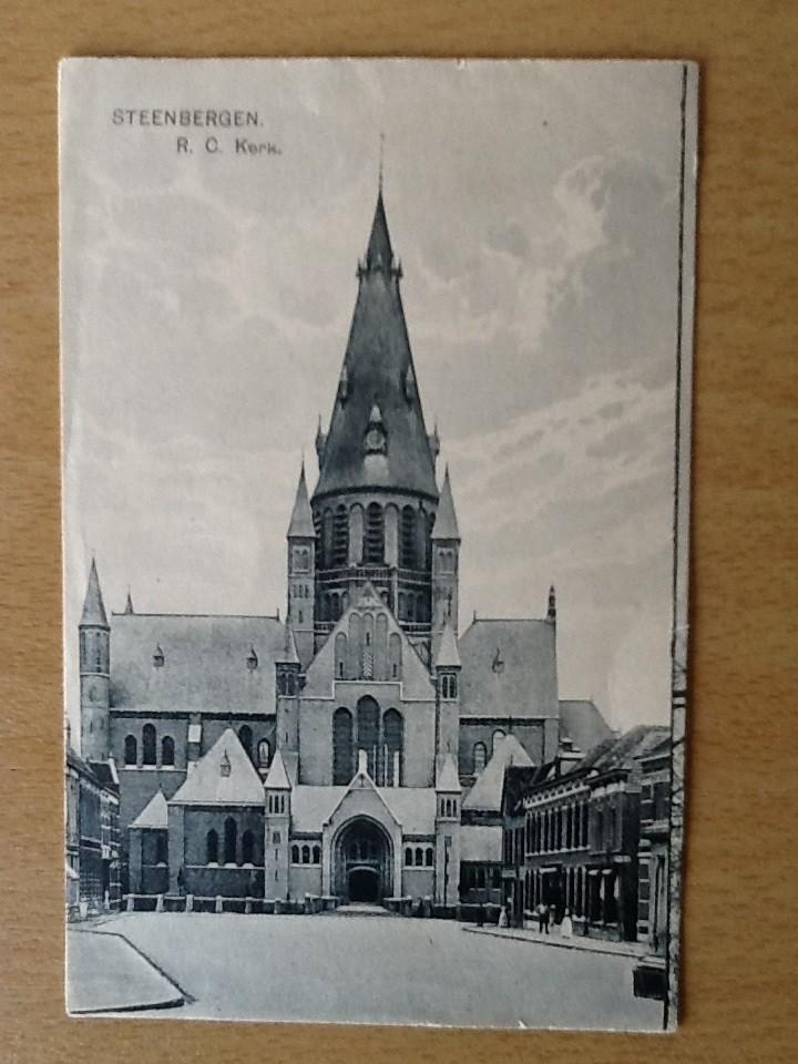 Steenbergen - R.C. Kerk, Verzamelen, Ansichtkaarten | Nederland, Ongelopen, Noord-Brabant, 1920 tot 1940, Verzenden
