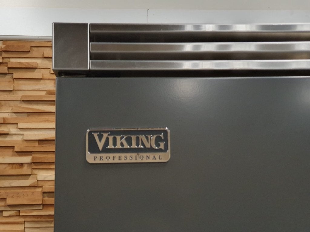 Luxe VIKING inbouw koelkast Antraciet / Damascus Grijs RVS, Niet ingevuld, Gebruikt, 200 liter of meer, 60 cm of meer