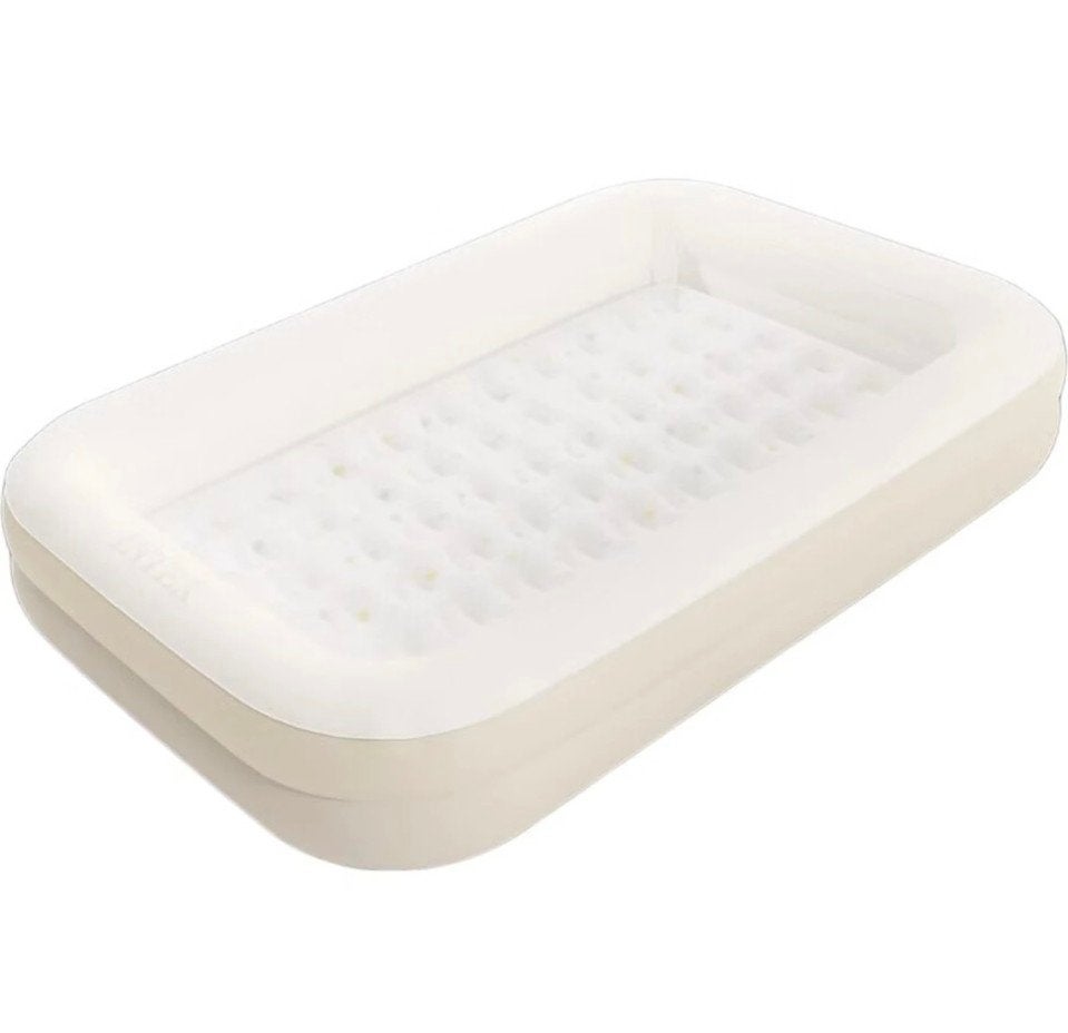 Intex peuterluchtbed incl handpomp, Caravans en Kamperen, Luchtbedden, Ophalen, Zo goed als nieuw, 1-persoons